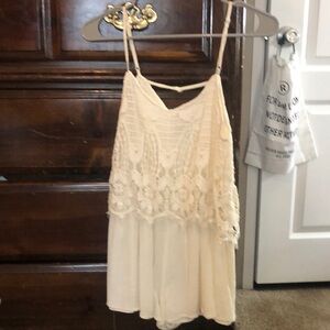 AMERICAN EAGLE CROCHET ROMPER